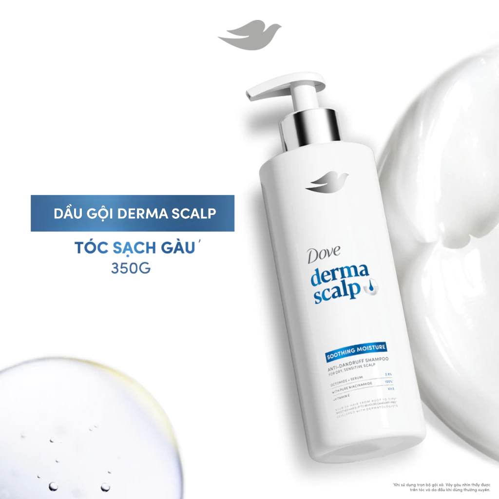 Dầu Gội Dove Derma Scalp For Oily Scalp Shampoo 340ml