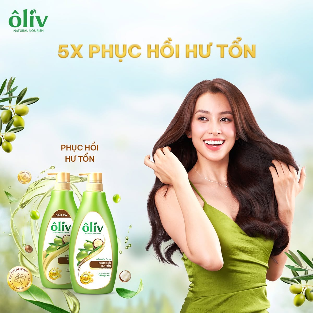 Dầu Gội Ôliv Natural Nourish Olive Shampoo 650ml + Dầu Tắm Ôliv Natural Nourish Dưỡng Ẩm 250ml
