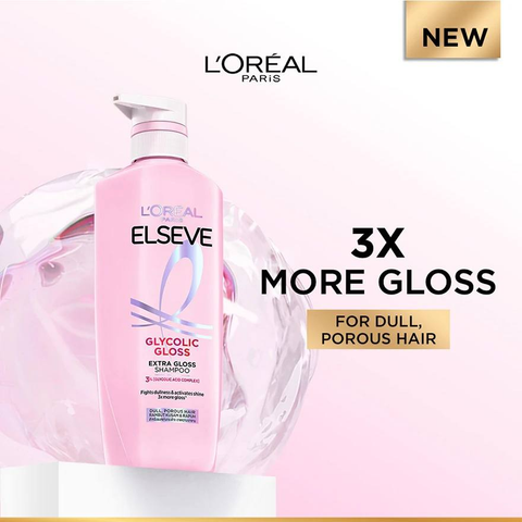 Dầu Gội L'Oreal Paris Elseve Glycolic Gloss Extra Gloss Shampoo 400ml
