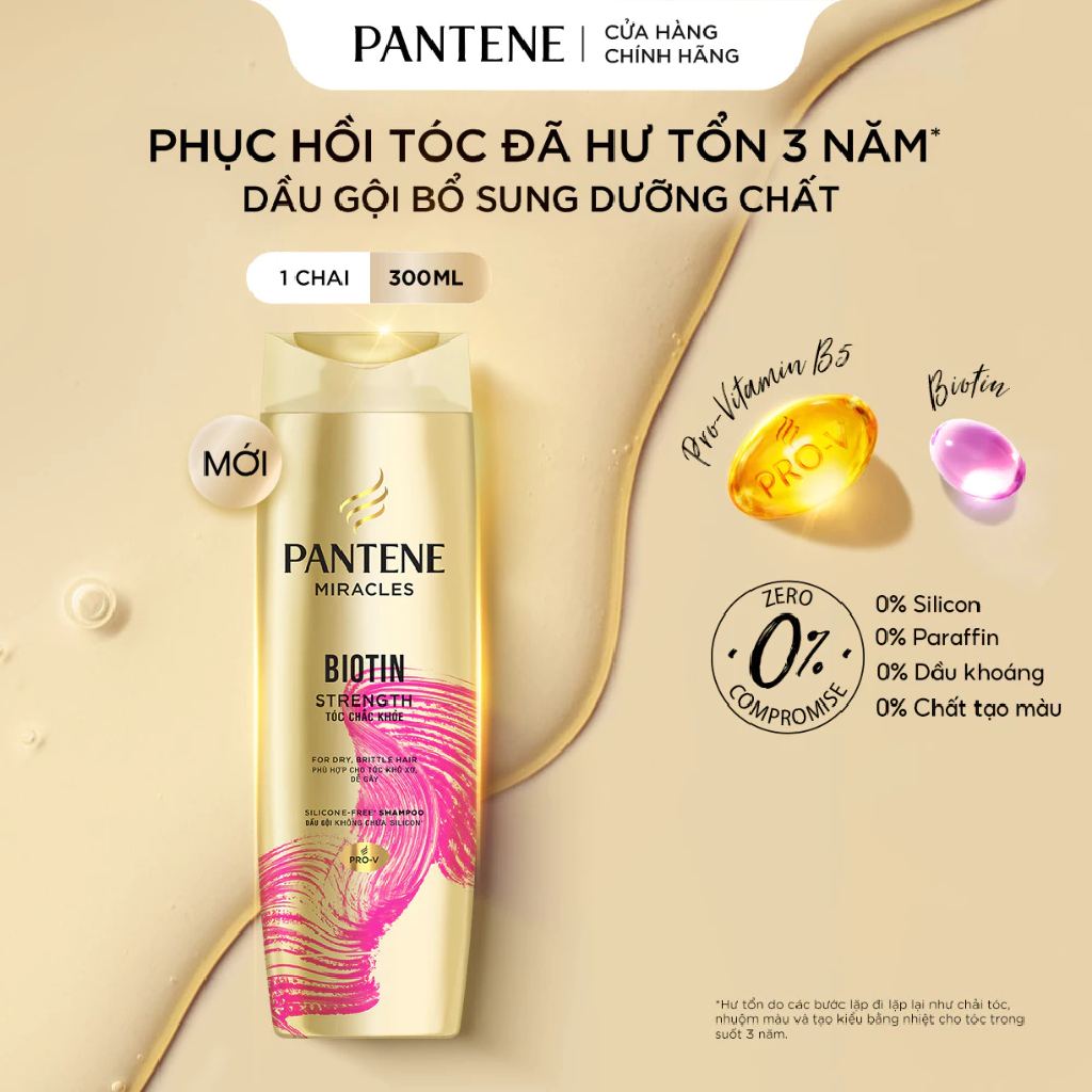 Dầu Gội Pantene Miracles Silicone-Free Pro-V Shampoo 300ml