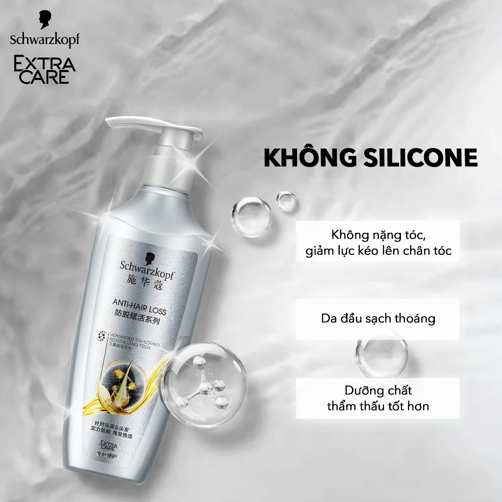 Dầu Gội Schwarzkopf Anti-Hair Loss Conditioning Repair Shampoo Hỗ Trợ Giảm Rụng Tóc 400ml