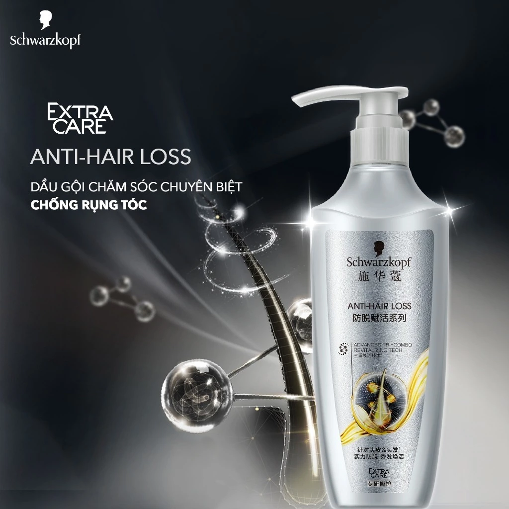 Dầu Gội Schwarzkopf Anti-Hair Loss Conditioning Repair Shampoo Hỗ Trợ Giảm Rụng Tóc 400ml