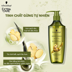 Dầu Gội / Xả Schwarzkopf Extra Care Ginger Essence Kiểm Soát Dầu 400ml