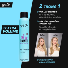Dầu Gội Khô Got2b Extra Volume Dry Shampoo 200ml