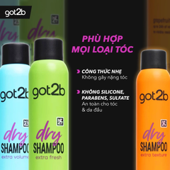 Dầu Gội Khô Got2b Extra Volume Dry Shampoo 200ml