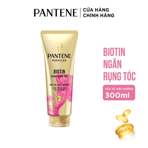 Dầu Xả Siêu Dưỡng Pantene Biotin Hair Fall Control Supplement Conditioner Ngăn Rụng Tóc 150ml