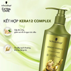 Dầu Gội / Xả Schwarzkopf Extra Care Ginger Essence Kiểm Soát Dầu 400ml