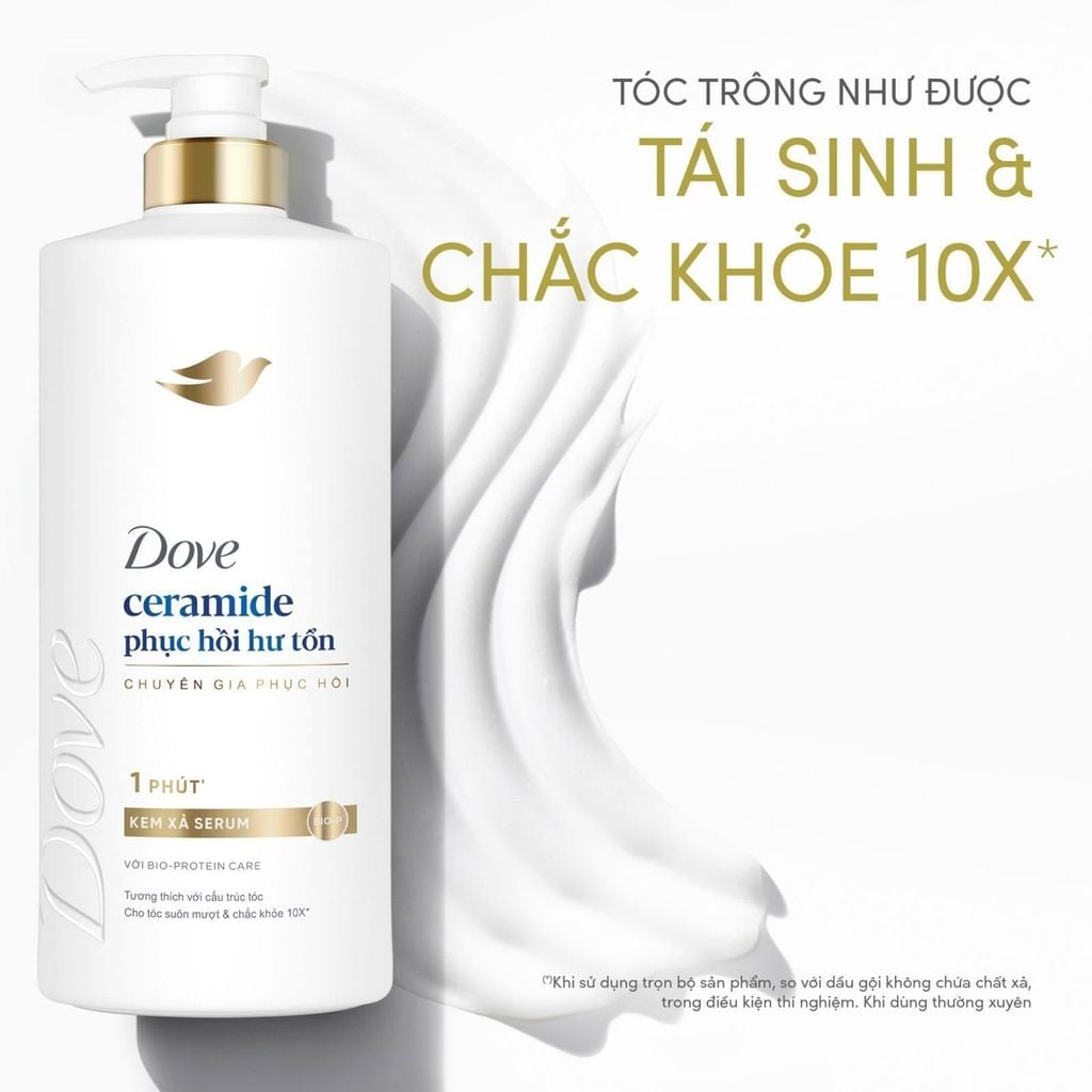 Kem Xả Serum Dove Ceramide Phục Hồi Hư Tổn 610g