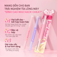 Dao Tỉa Chân Mày 2 Đầu Mlen Diary Dual-Ended Eyebrow Razor 2 In 1