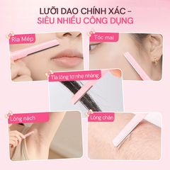 Dao Tỉa Chân Mày 2 Đầu Mlen Diary Dual-Ended Eyebrow Razor 2 In 1