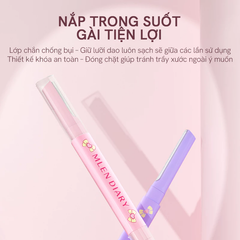 Dao Tỉa Chân Mày 2 Đầu Mlen Diary Dual-Ended Eyebrow Razor 2 In 1