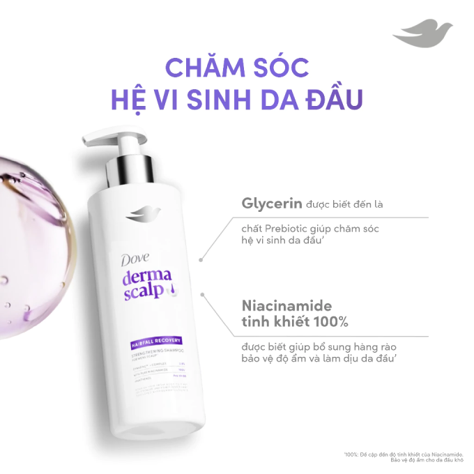 Dầu Gội Dove Derma Scalp For Oily Scalp Shampoo 340ml