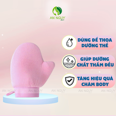 Găng Tay Dùng Để Thoa Kem Dưỡng Thể Body Lotion Gloven Màu Hồng