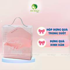 Hộp Mica Trong Suốt Kèm Bìa Thư Quai Da Đựng Quà Đa Dạng (Không Kèm Hoa Và Nơ)