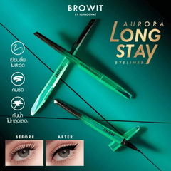 Bút Kẻ Mắt Browit By Nongchat Aurora Long Stay Eyeliner Super Black Lâu Trôi, Chống Thấm Nước 0.5g