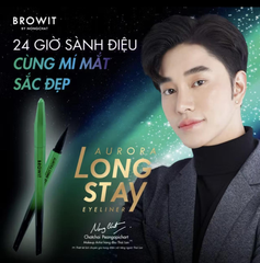 Bút Kẻ Mắt Browit By Nongchat Aurora Long Stay Eyeliner Super Black Lâu Trôi, Chống Thấm Nước 0.5g