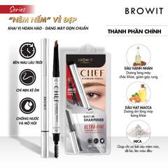 Chì Kẻ Mày Browit Chef Eyebrow Pencil Giúp Định Hình Chân Mày Sắc Nét Và Tự Nhiên 0.15g