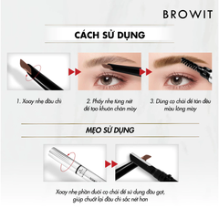 Chì Kẻ Mày Browit Chef Eyebrow Pencil Giúp Định Hình Chân Mày Sắc Nét Và Tự Nhiên 0.15g
