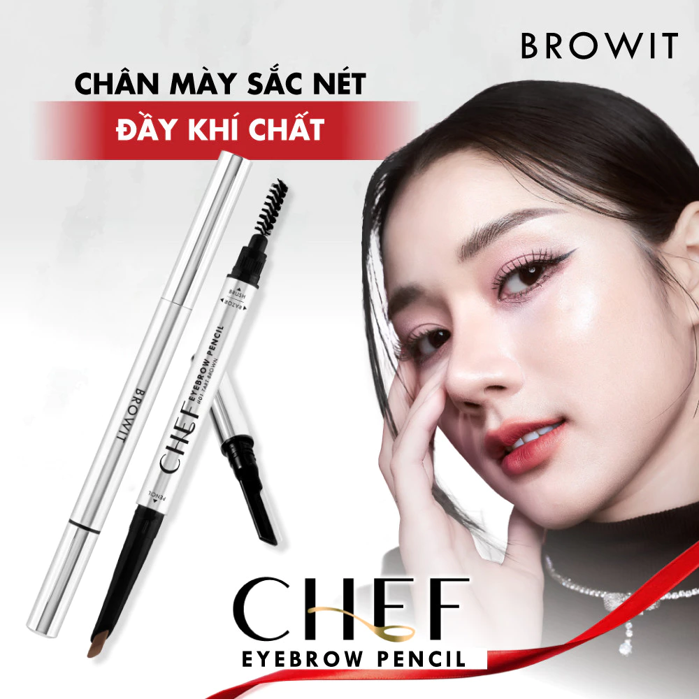 Chì Kẻ Mày Browit Chef Eyebrow Pencil Giúp Định Hình Chân Mày Sắc Nét Và Tự Nhiên 0.15g