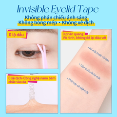 Kích Mí Mlen Diary Invisible Eyelid Tape Hình Lưỡi Liềm Đa Năng