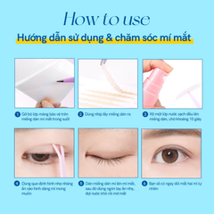 Kích Mí Mlen Diary Invisible Eyelid Tape Hình Lưỡi Liềm Đa Năng