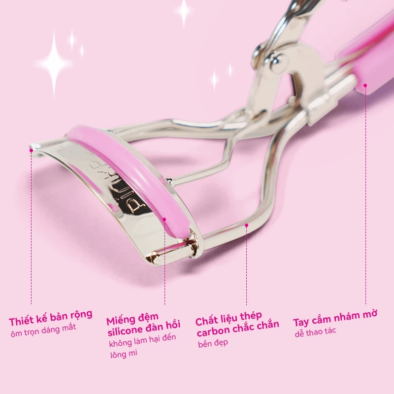 Kẹp Mi Pinkpunk Eyelash Curler Góc Rộng
