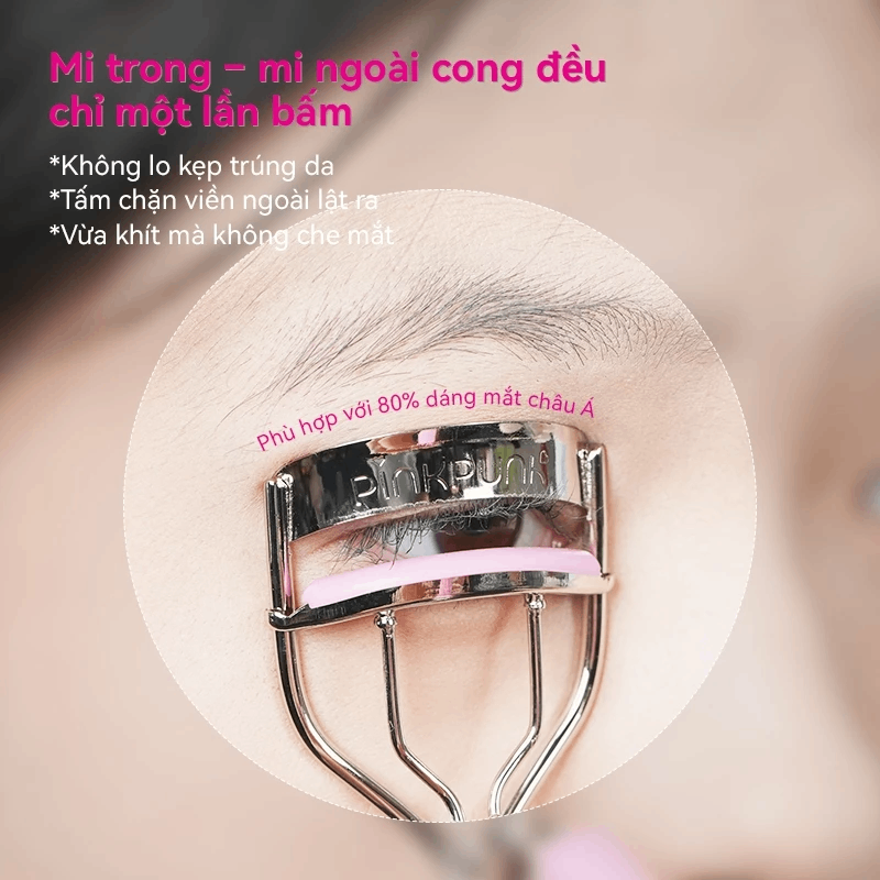 Kẹp Mi Pinkpunk Eyelash Curler Góc Rộng