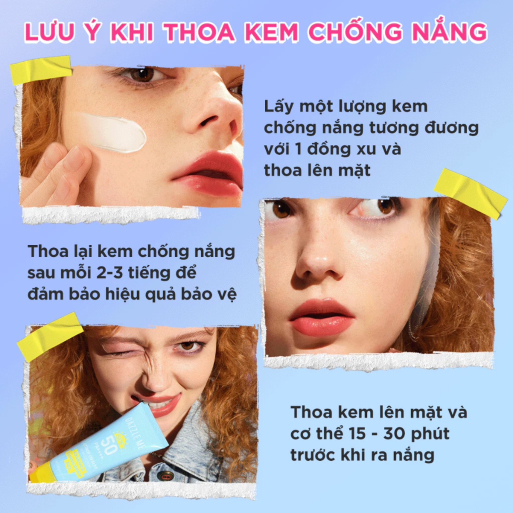 Kem Chống Nắng Dazzle Me Attack on Sun! UV Protection Essence Sunscreen Gel SPF50+ PA++++ Dưỡng Ẩm 40g
