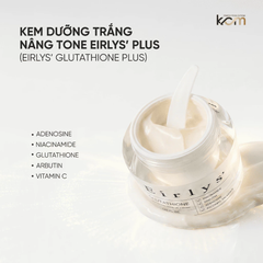 Kem Dưỡng Elysiderm Eirlys' Glutathione Whitening Tone Up Cream Plus Cấp Ẩm Nâng Tone Da Ban Ngày 50ml