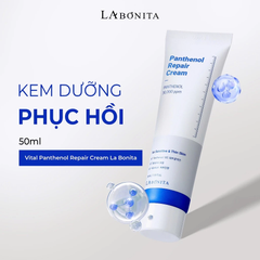 Kem Dưỡng Phục Hồi La Bonita Vital Panthenol Repair Cream Giữ Ẩm, Làm Dịu 50ml