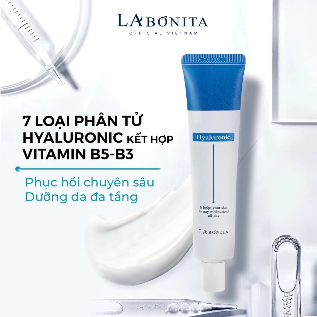 Kem Dưỡng La Bonita HA Vital Hyaluronic Acid Cream Cấp Ẩm Sáng Da, Tăng Độ Đàn Hồi 50ml