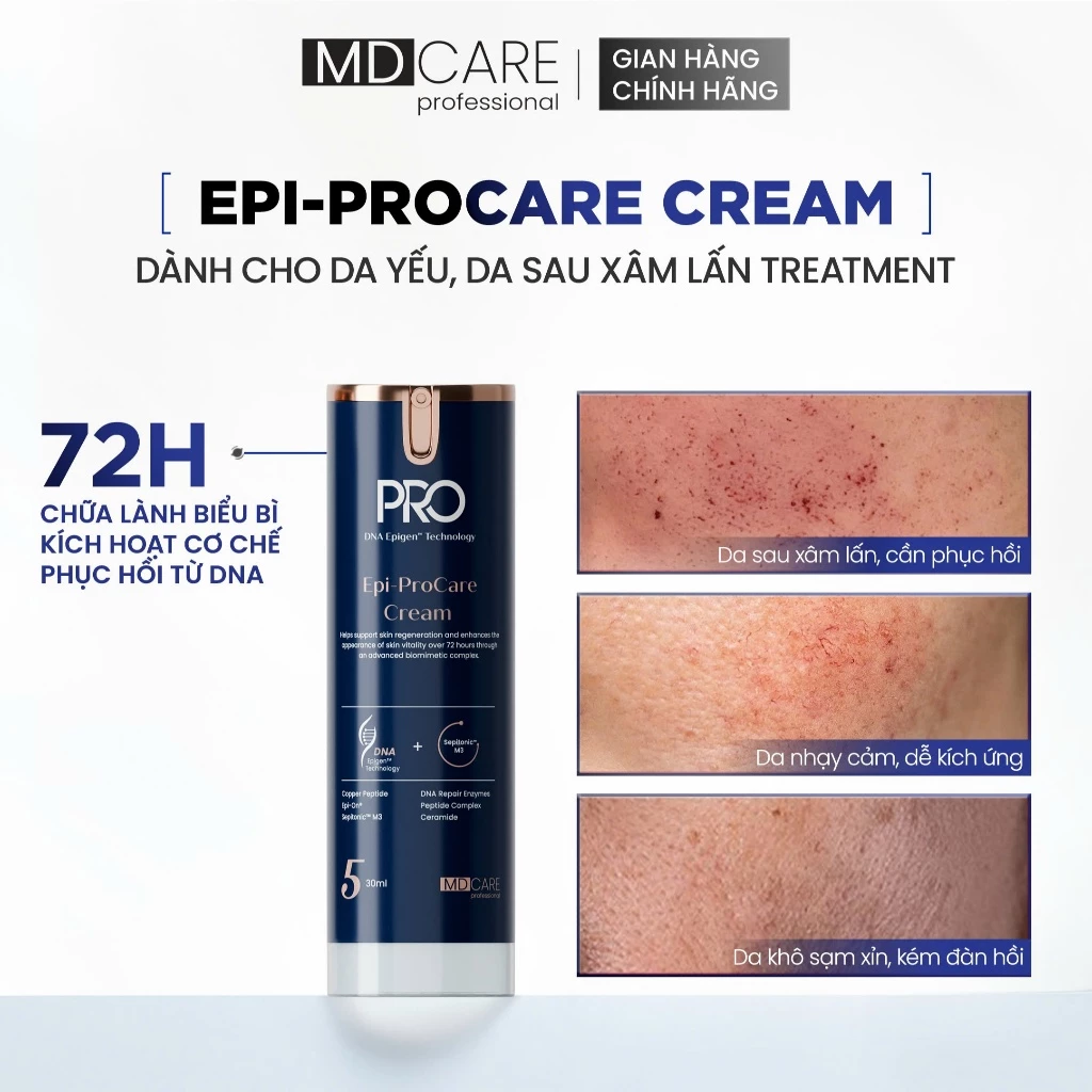Kem Dưỡng MD Care Epi-ProCare Cream Phục Hồi Và Cải Thiện Nếp Nhăn 30ml