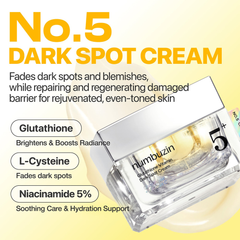 Kem Dưỡng Numbuzin No.5+ Vitamin Glutathione Dark Spot Laser Cream Sáng Da Mờ Thâm 50ml