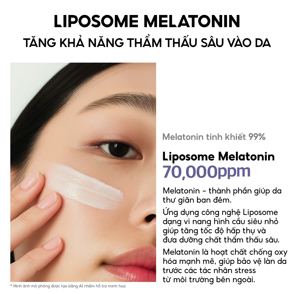 Kem Dưỡng Maxclinic 7% Melatonin Liposome Cream RX Hỗ Trợ Trẻ Hóa, Dưỡng Sáng Tăng Độ Đàn Hồi 50ml