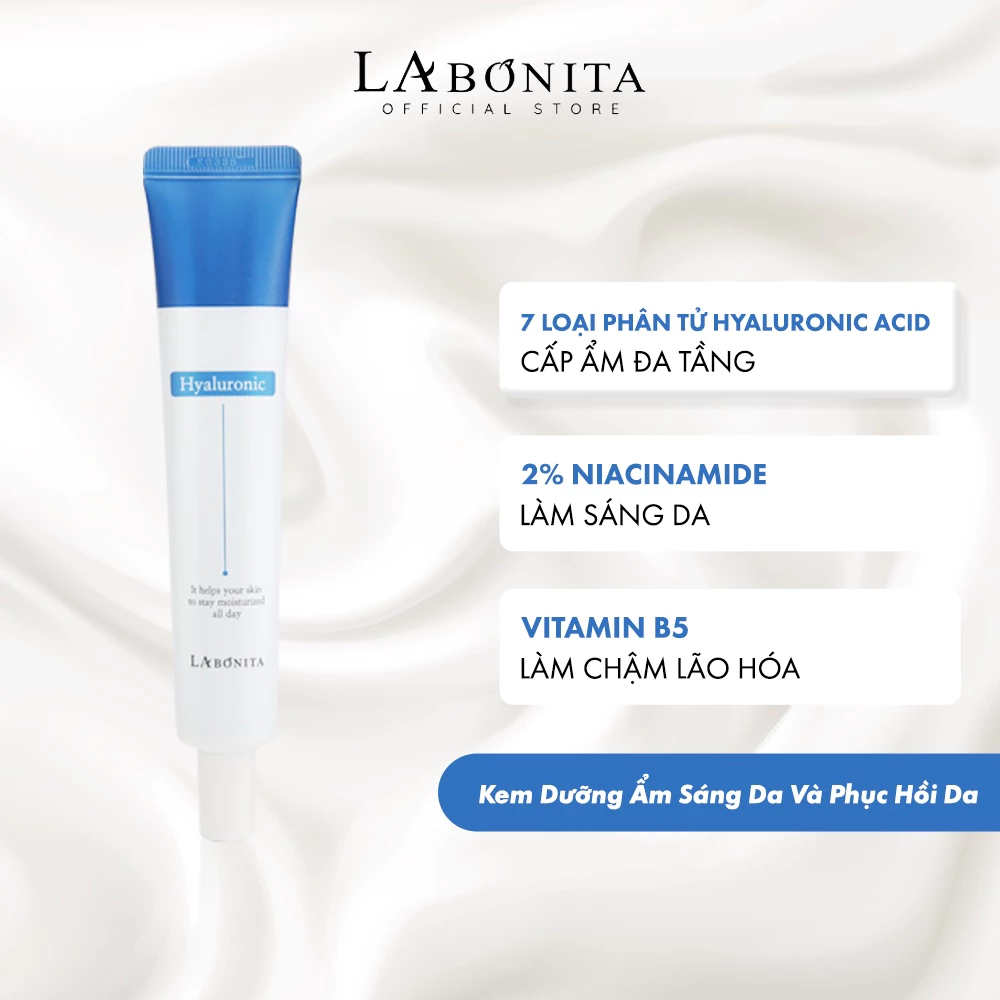 Kem Dưỡng La Bonita HA Vital Hyaluronic Acid Cream Cấp Ẩm Sáng Da, Tăng Độ Đàn Hồi 50ml