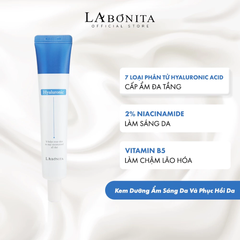 Kem Dưỡng La Bonita HA Vital Hyaluronic Acid Cream Cấp Ẩm Sáng Da, Tăng Độ Đàn Hồi 50ml