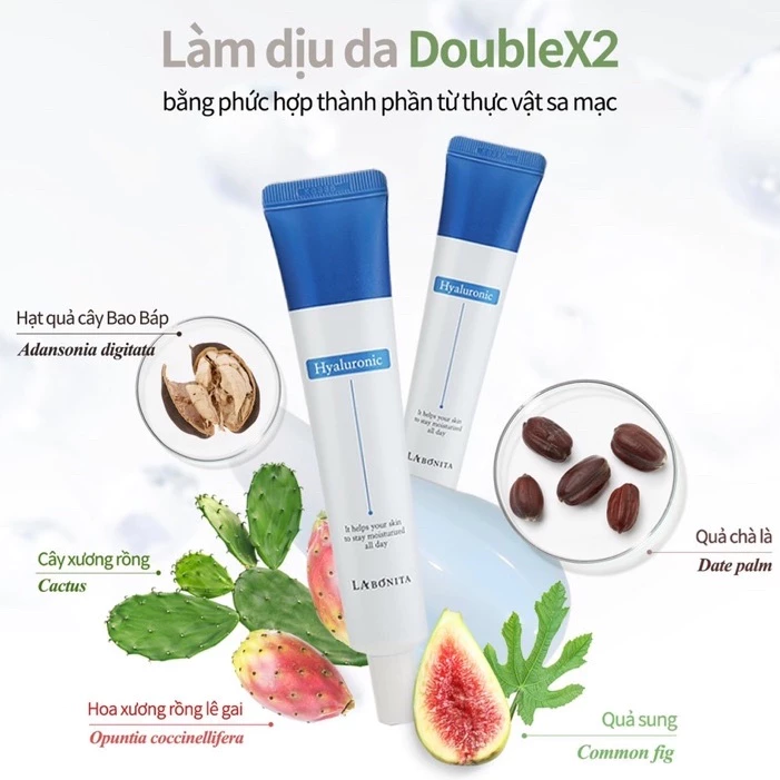 Kem Dưỡng La Bonita HA Vital Hyaluronic Acid Cream Cấp Ẩm Sáng Da, Tăng Độ Đàn Hồi 50ml