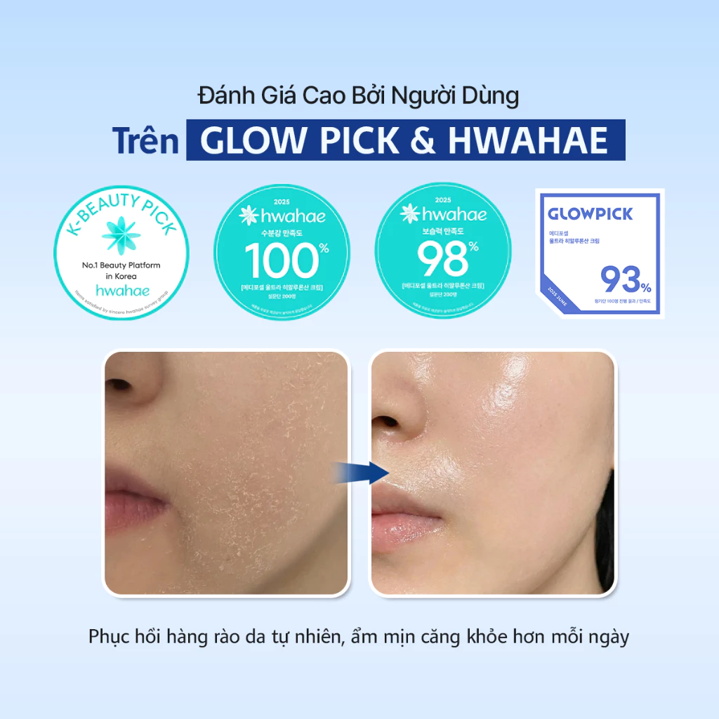 Kem Dưỡng Mediforcell Ultra Hyaluronic Acid Cream Phục Hồi Da Và Duy Trì Độ Ẩm 100ml
