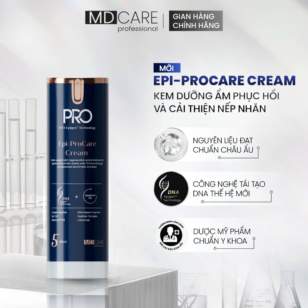 Kem Dưỡng MD Care Epi-ProCare Cream Phục Hồi Và Cải Thiện Nếp Nhăn 30ml