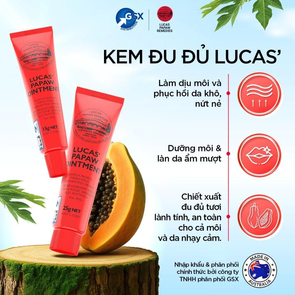 Kem Dưỡng Ẩm Đa Năng Lucas Papaw Ointment