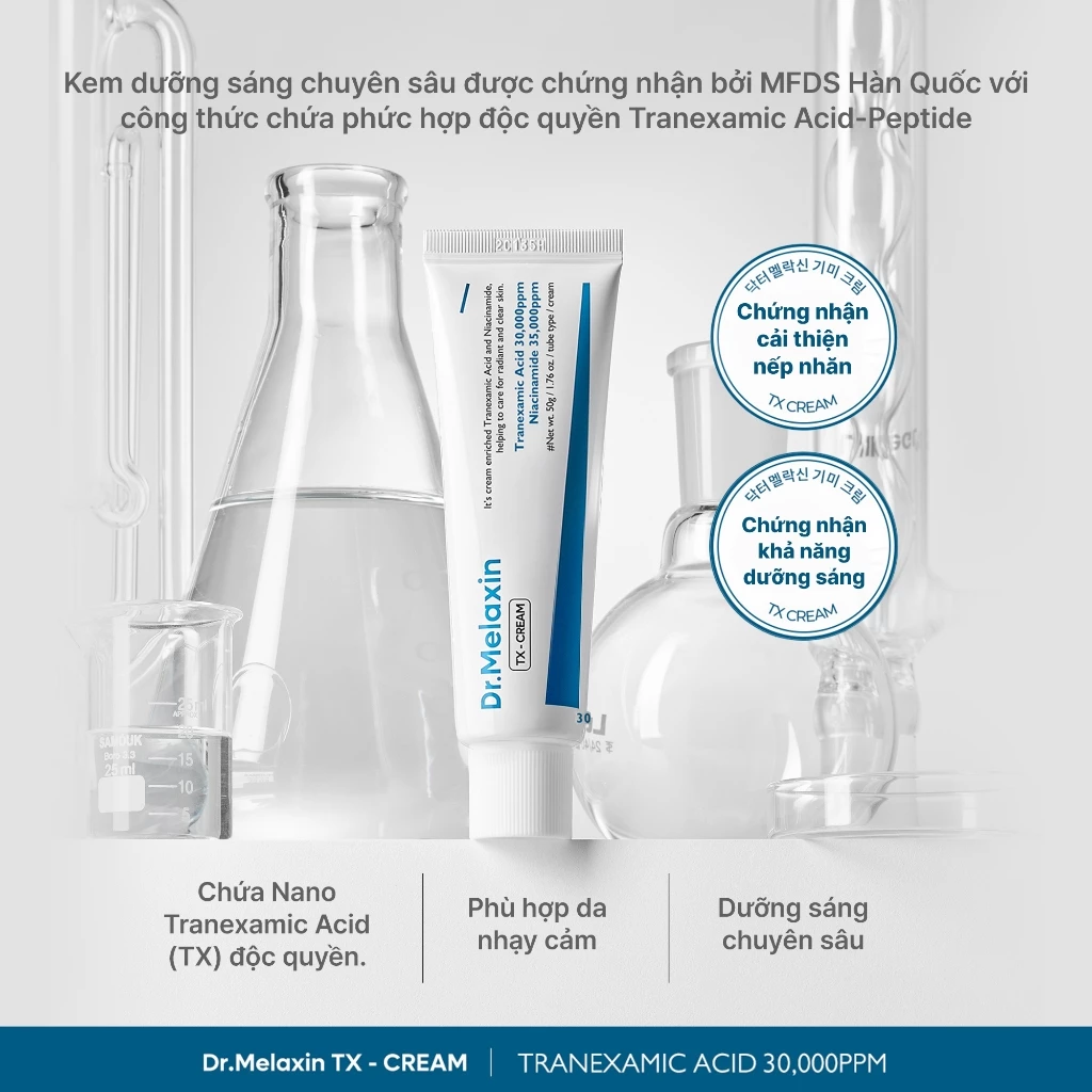 Kem Dưỡng Dr.Melaxin TX Cream Dưỡng Sáng Da, Mờ Vết Nám Tàn Nhang 50g