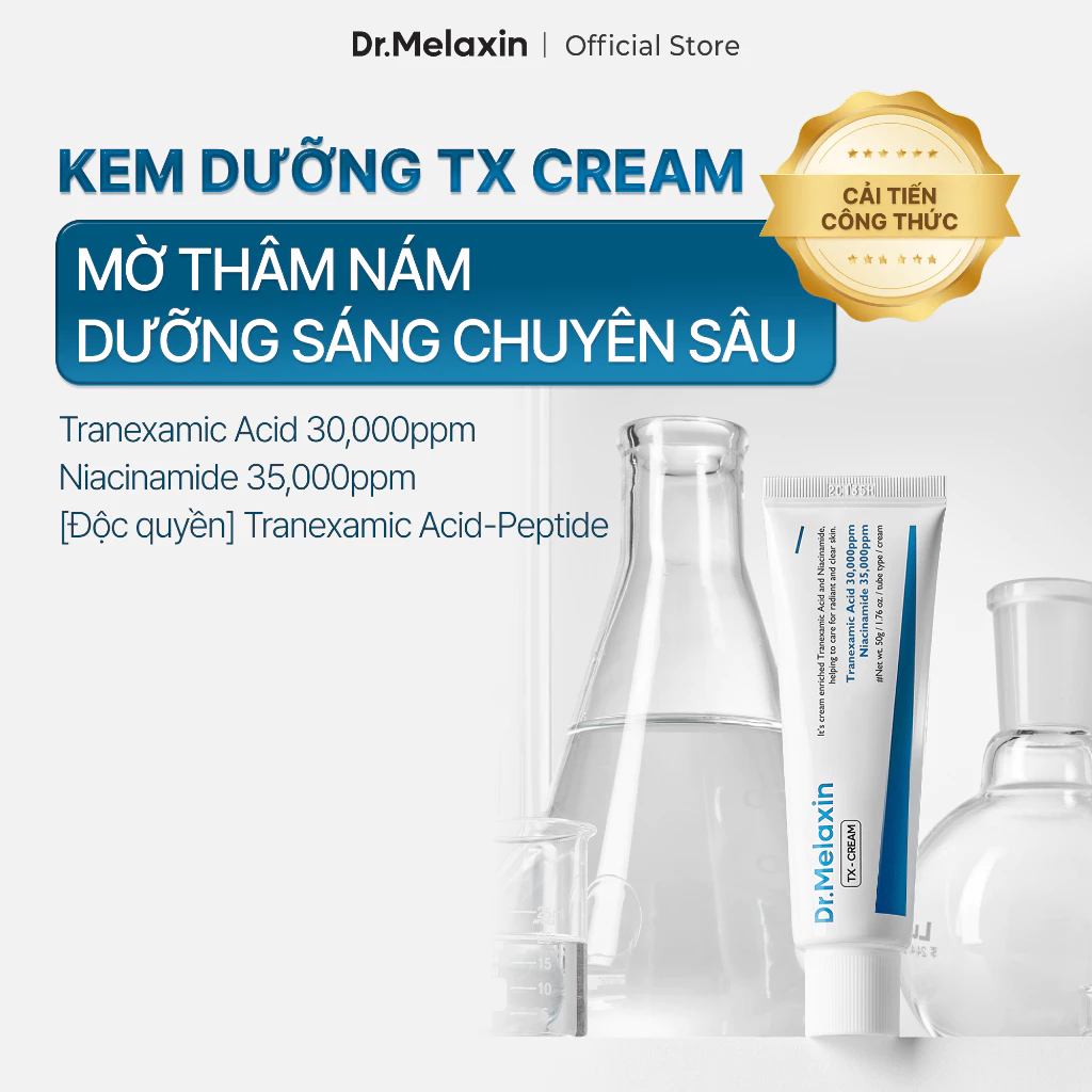 Kem Dưỡng Dr.Melaxin TX Cream Dưỡng Sáng Da, Mờ Vết Nám Tàn Nhang 50g