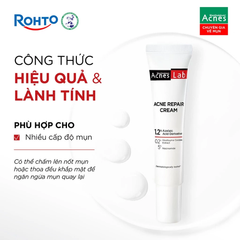 Kem Dưỡng Acnes Lab Acne Repair Cream Giảm Mụn Chuyên Sâu 20g
