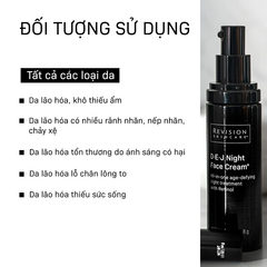 Kem Dưỡng Revision Skincare D-E-J Night Face Cream Chống Lão Hóa, Làm Giảm Nếp Nhăn Tăng Đàn Hồi Da 48g