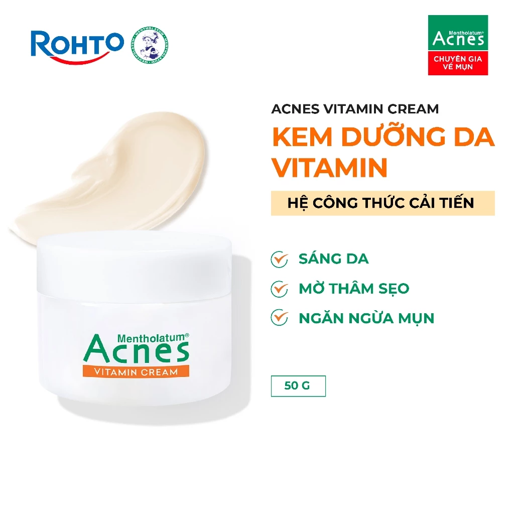 Kem Dưỡng Acnes Vitamin Cream Sáng Da, Mờ Sẹo Thâm 40g