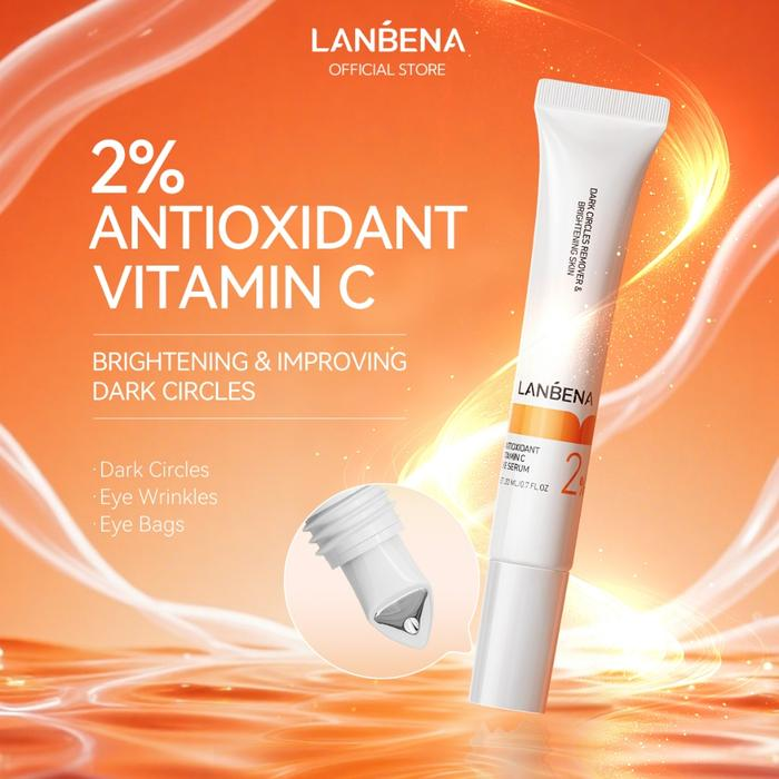 Kem Dưỡng Mắt Lanbena Antioxidant Vitamin C Eye Serum Loại Bỏ Quầng Thâm, Bọng Mắt Và Nếp Nhăn 20ml
