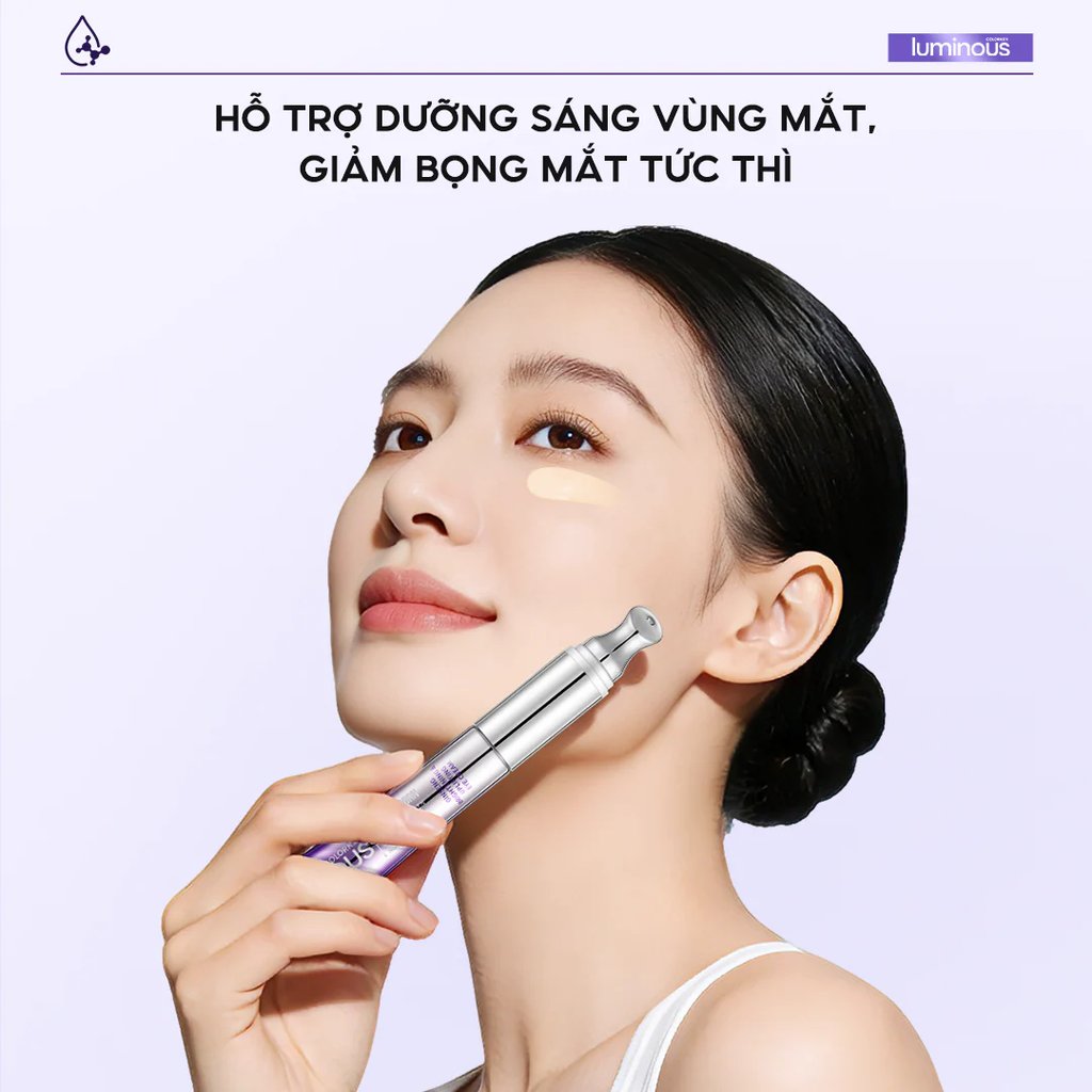 Kem Dưỡng Da Mắt Colorkey Luminous Ginseng Brightening & Uplifting Eye Cream Hỗ Trợ Làm Sáng, Nâng Cơ 20ml
