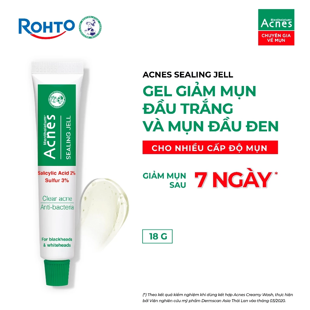 Gel Giảm Mụn Acnes Sealing Jell Đầu Trắng Và Đầu Đen 18g