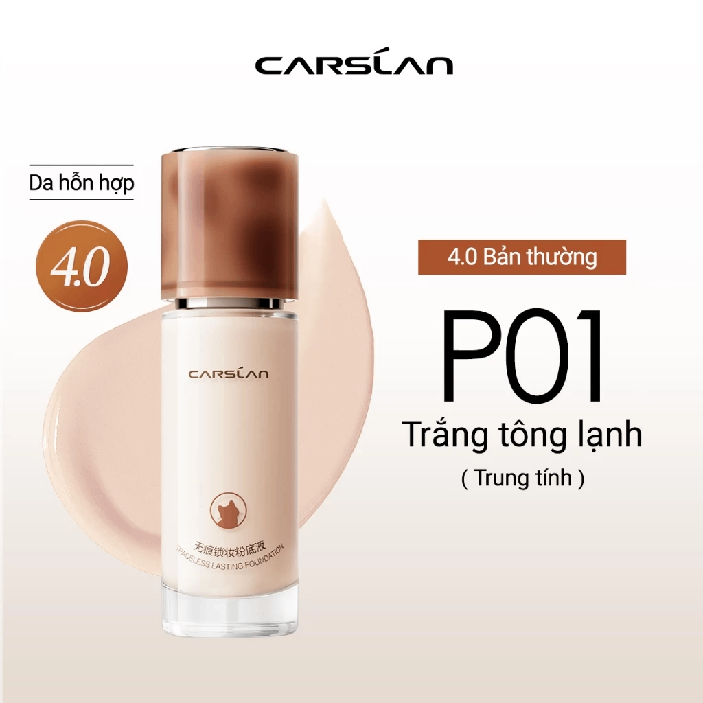 Kem Nền Carslan Traceless Lasting Foundation Cho Da Hỗn Hợp 30g (Bản Nâng Cấp 4.0)