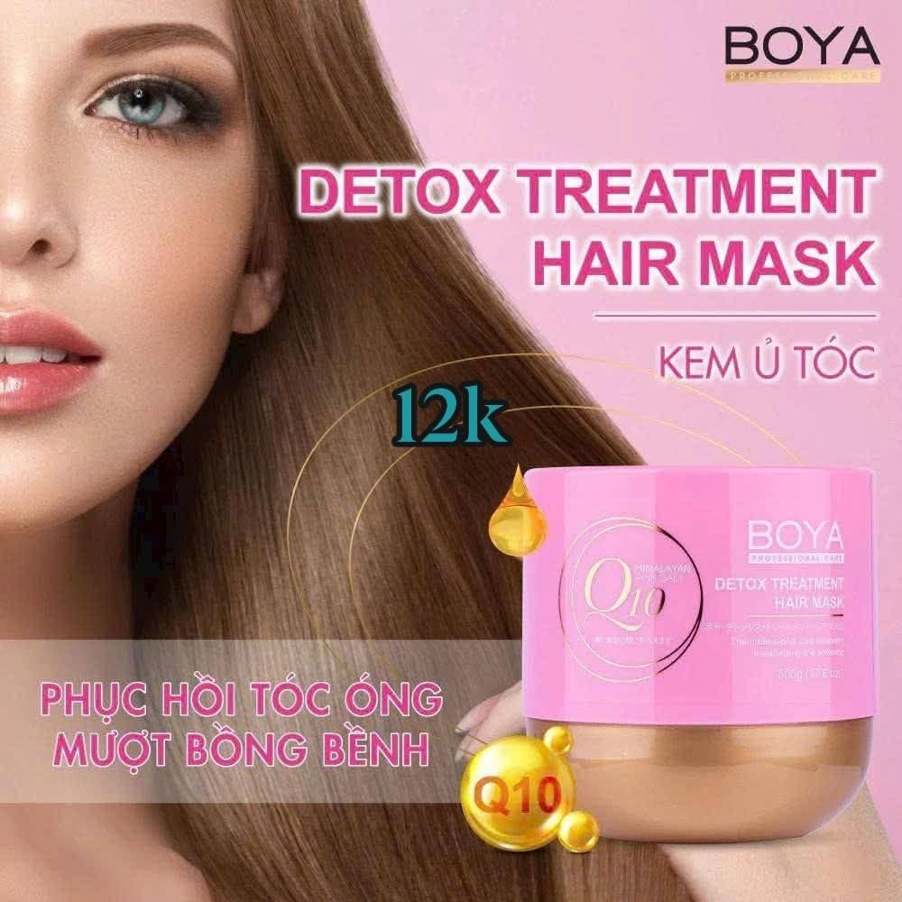 Kem Ủ Tóc Boya Q10 Treatment Hair Mask Nuôi Dưỡng Phục Hồi Tóc Hư Tổn 500g